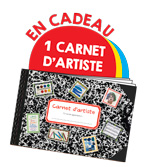 Un carnet d'artiste en cadeau dans le numéro de juin-juillet de Filotéo