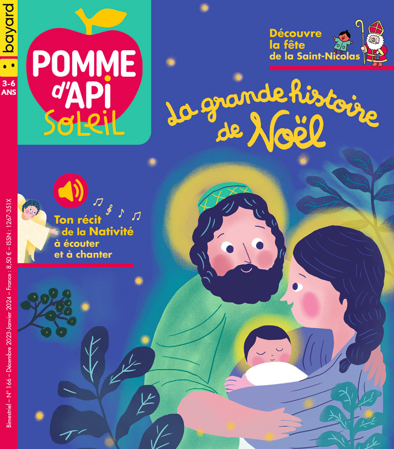 Couverture du magazine Pomme d'Api Soleil, n°166, décembre 2023 - janvier 2024
